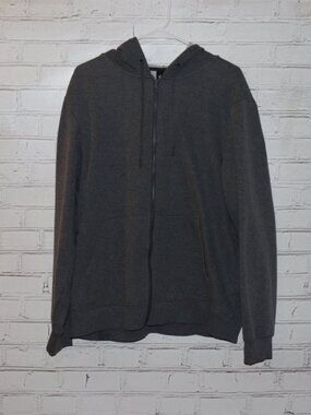 🖤Athletic Works Zip‑Up Hoodie · Adult Large · Dark Gray